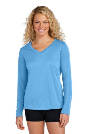 #LST353LS – Sport-Tek Ladies Long Sleeve Competitor V-Neck Tee